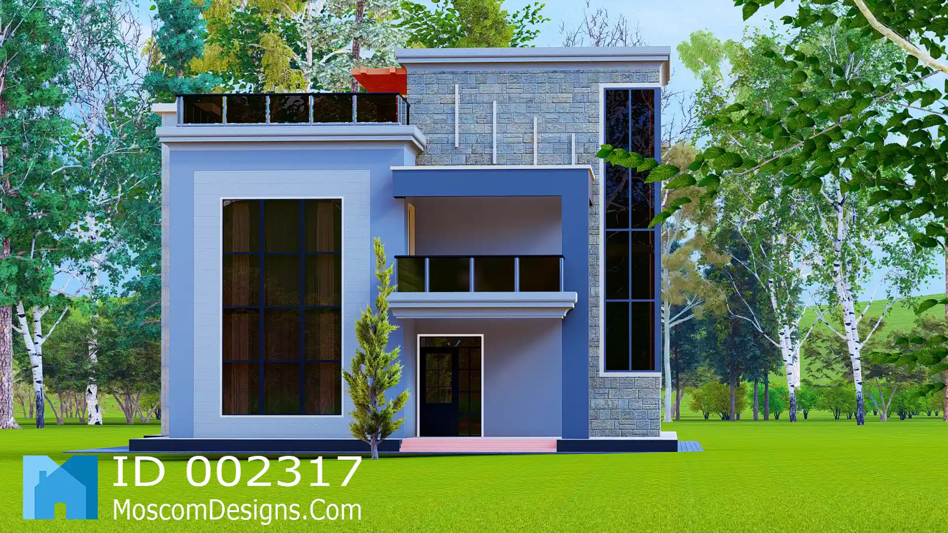 4-Bedroom House Plan – Modern Spacious Home Design | ID 2317