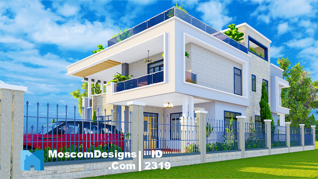 Elegant 5Bedroom Maisonette Plan – Modern Design | ID 2319