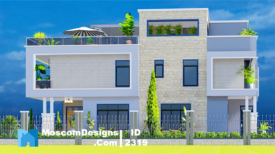 Elegant 5Bedroom Maisonette Plan