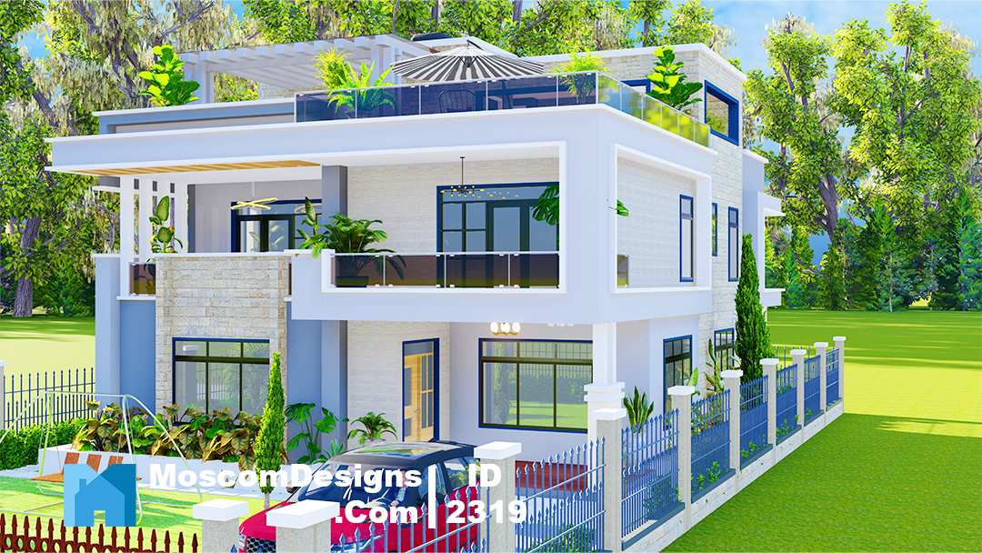 Elegant 5Bedroom Maisonette Plan