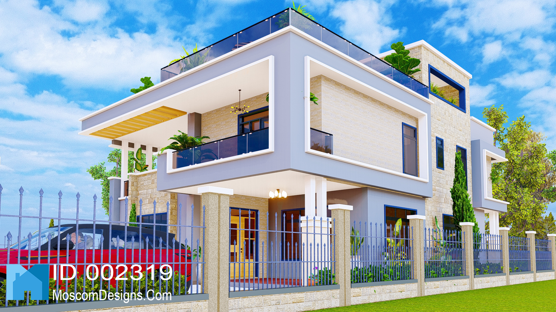 Elegant 5Bedroom Maisonette Plan – Modern Design | ID 2319