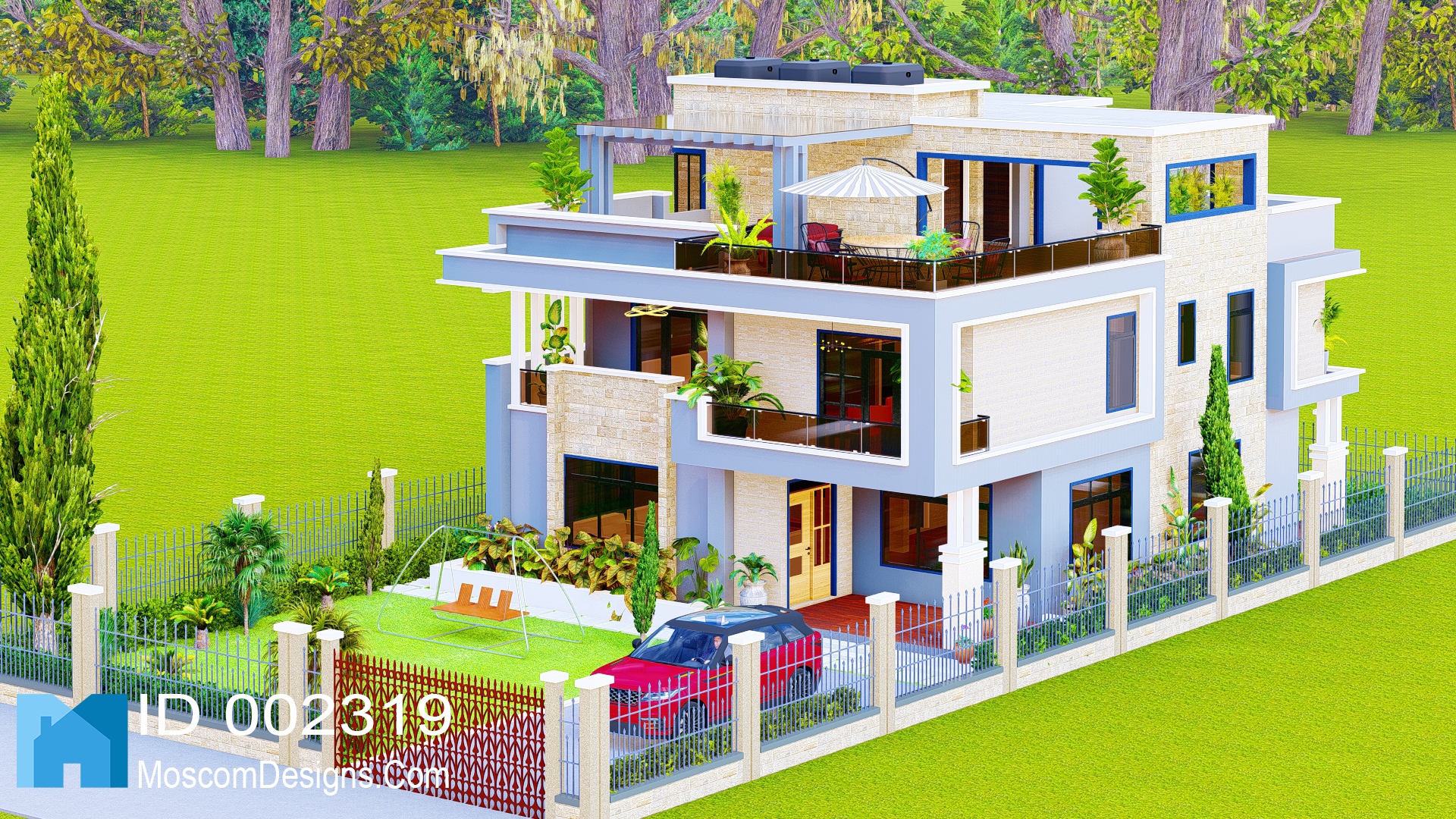 Elegant 5Bedroom Maisonette Plan – Modern Design | ID 2319