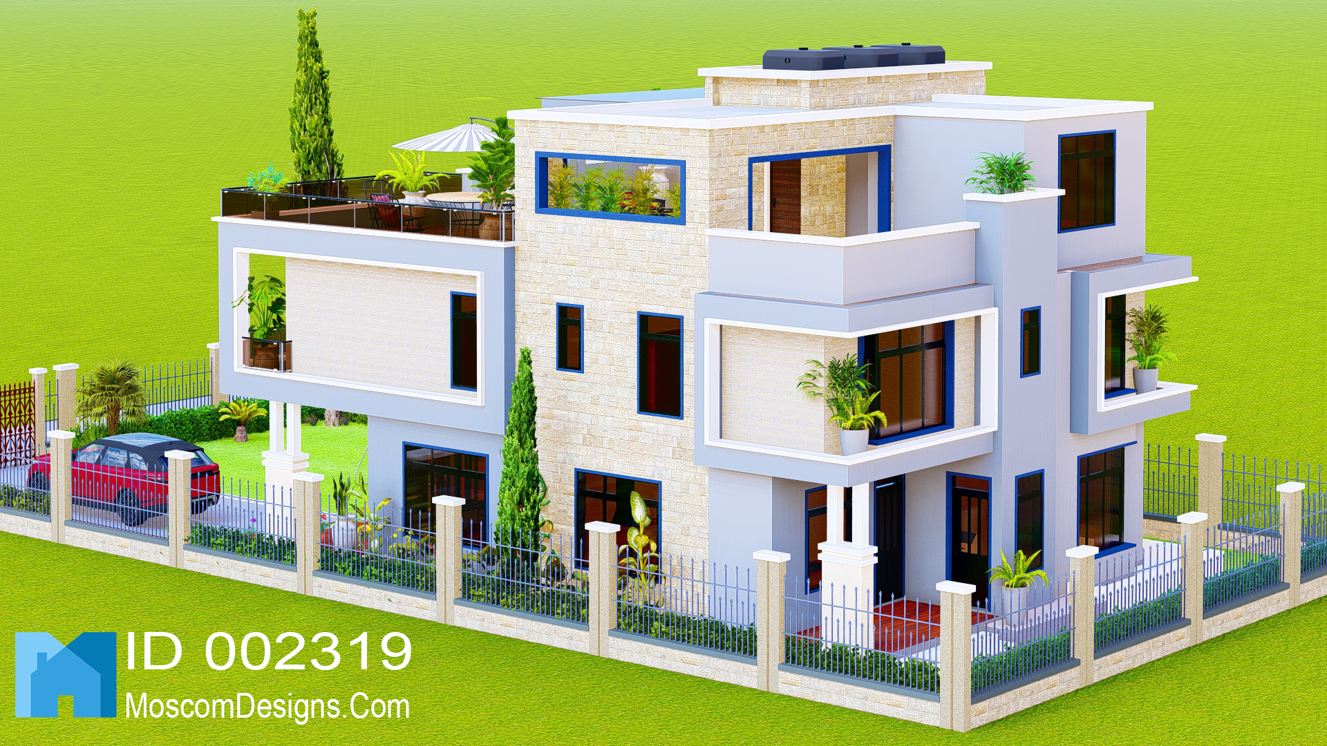 Elegant 5Bedroom Maisonette Plan – Modern Design | ID 2319