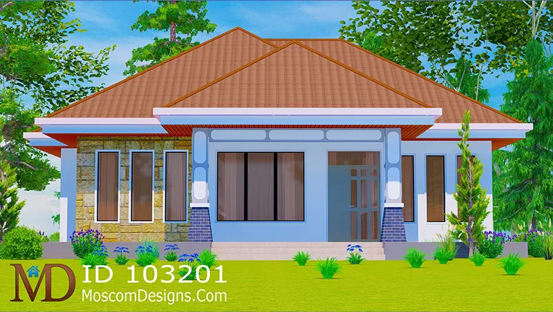 3 Bedrooms Country House Modern African Design ID 103201 Photo +254703721899