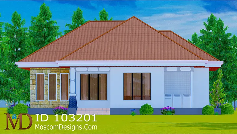 3 Bedrooms Country House Modern African Design ID 103201 Photo +254703721899