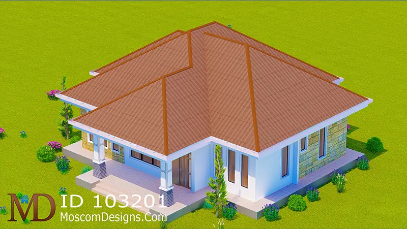 3 Bedrooms Country House Modern African Design ID 103201 Photo +254703721899