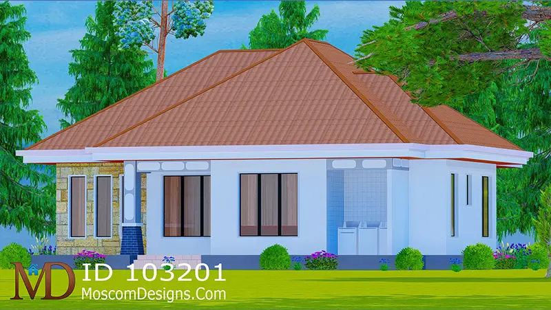 3 Bedrooms Country House Modern African Design ID 103201 Photo +254703721899