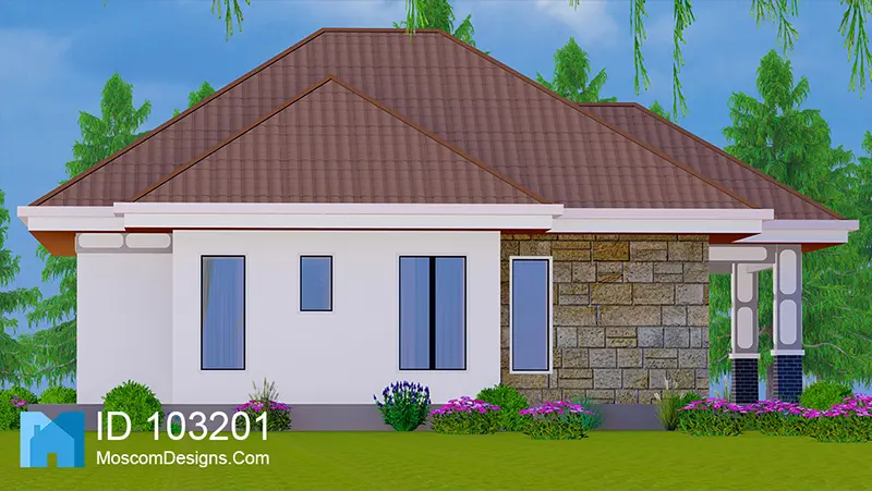 3 Bedrooms Country House – Modern African Design | ID 103201