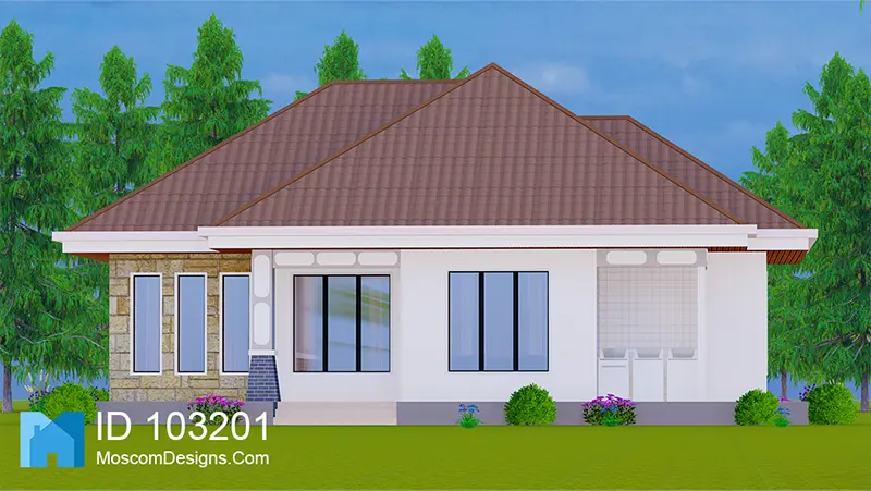 3 Bedrooms Country House – Modern African Design ID 103201 +254703721899