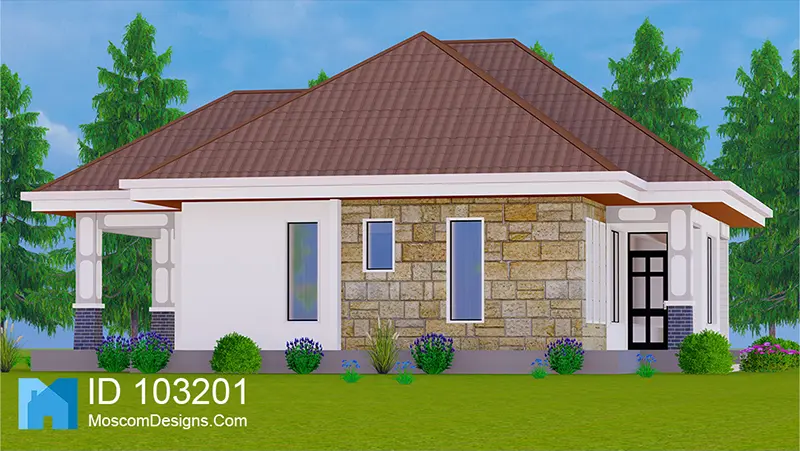 3 Bedrooms Country House – Modern African Design ID 103201 +254703721899