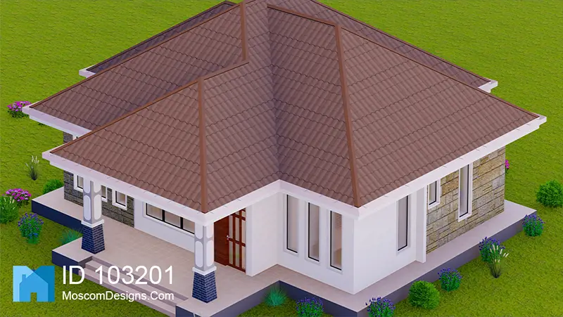 3 Bedrooms Country House – Modern African Design ID 103201 +254703721899