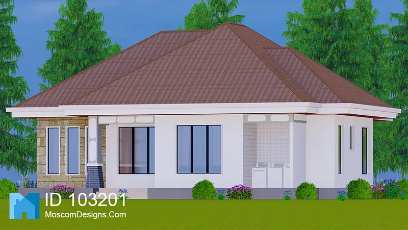 3 Bedrooms Country House – Modern African Design ID 103201 +254703721899