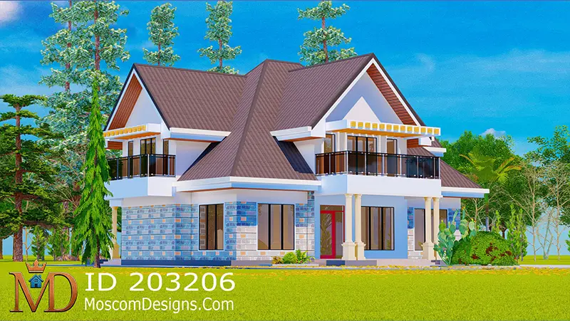 4 Bedroom Maisonette Plan Modern Home Design Style | 203206