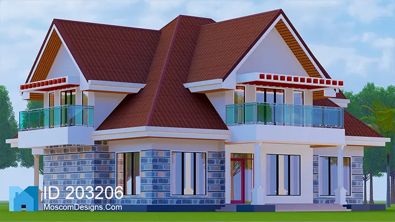 4 Bedroom Maisonette Plan Modern Home Design Style | 203206