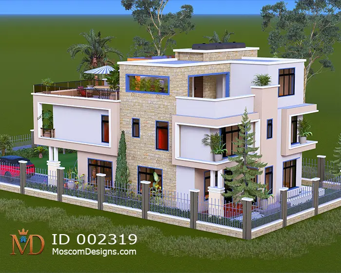 Elegant 5 Bedroom Maisonette Plan Modern Design Photo ID 2319 +254703721899