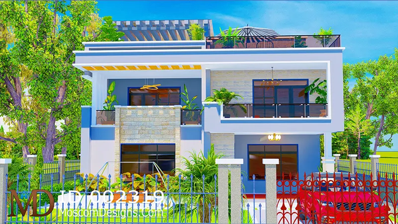 Elegant 5Bedroom Maisonette Plan – Modern Design ID 2319 +254703721899