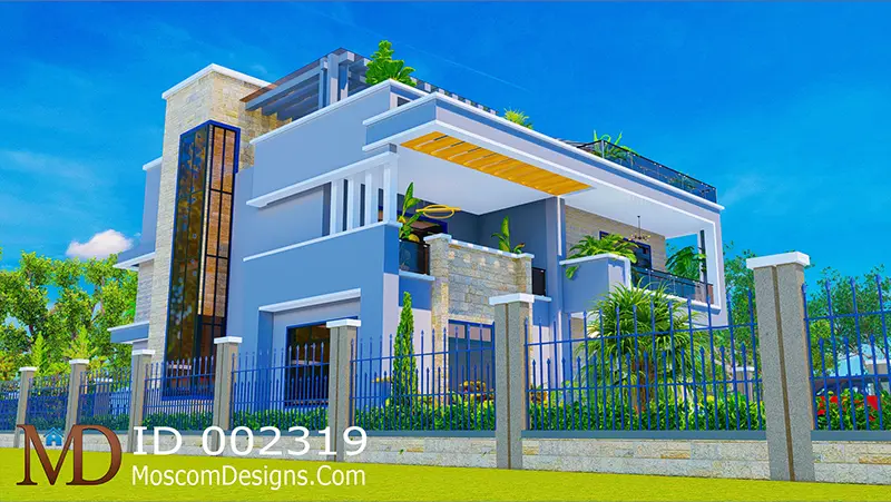 Elegant 5Bedroom Maisonette Plan – Modern Design ID 2319 +254703721899
