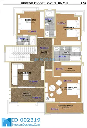 Elegant 5Bedroom Maisonette Plan – Modern Design ID 2319 +254703721899
