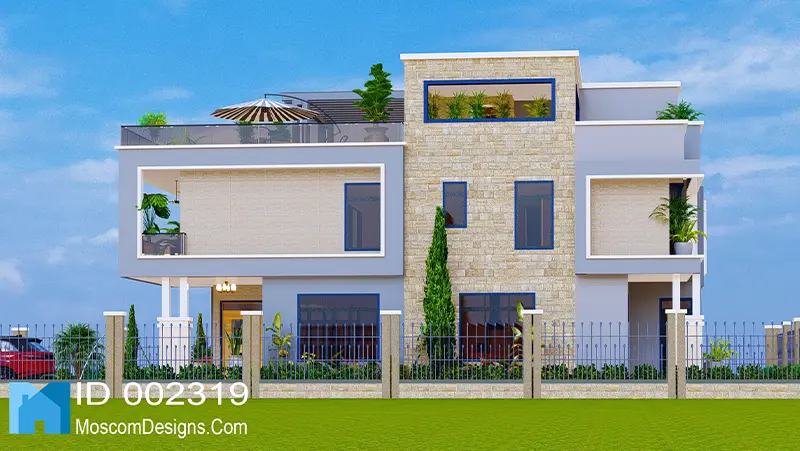 Elegant 5Bedroom Maisonette Plan – Modern Design ID 2319 +254703721899