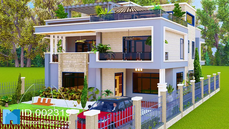 Elegant 5Bedroom Maisonette Plan – Modern Design ID 2319 +254703721899