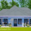 Modern 3bedroom Bungalow Plan –Affordable Home ID 203202 +254703721899