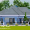 Modern 3bedroom Bungalow Plan –Affordable Home ID 203202 +254703721899