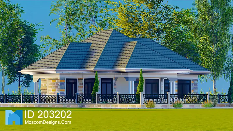 Modern 3bedroom Bungalow Plan –Affordable Home ID 203202 +254703721899