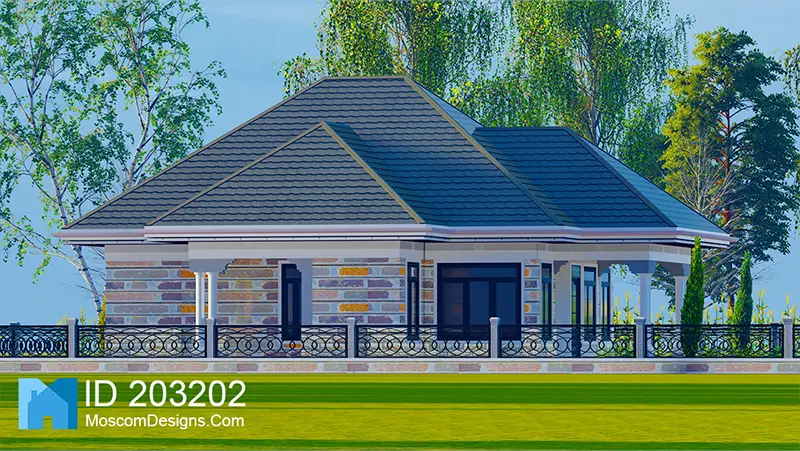Modern 3bedroom Bungalow Plan –Affordable Home ID 203202 +254703721899