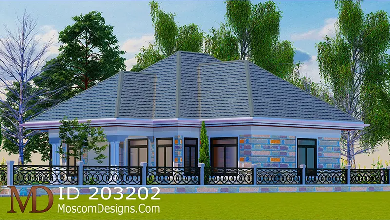 Modern 3bedroom Bungalow Plan –Affordable Home ID 203202 +254703721899