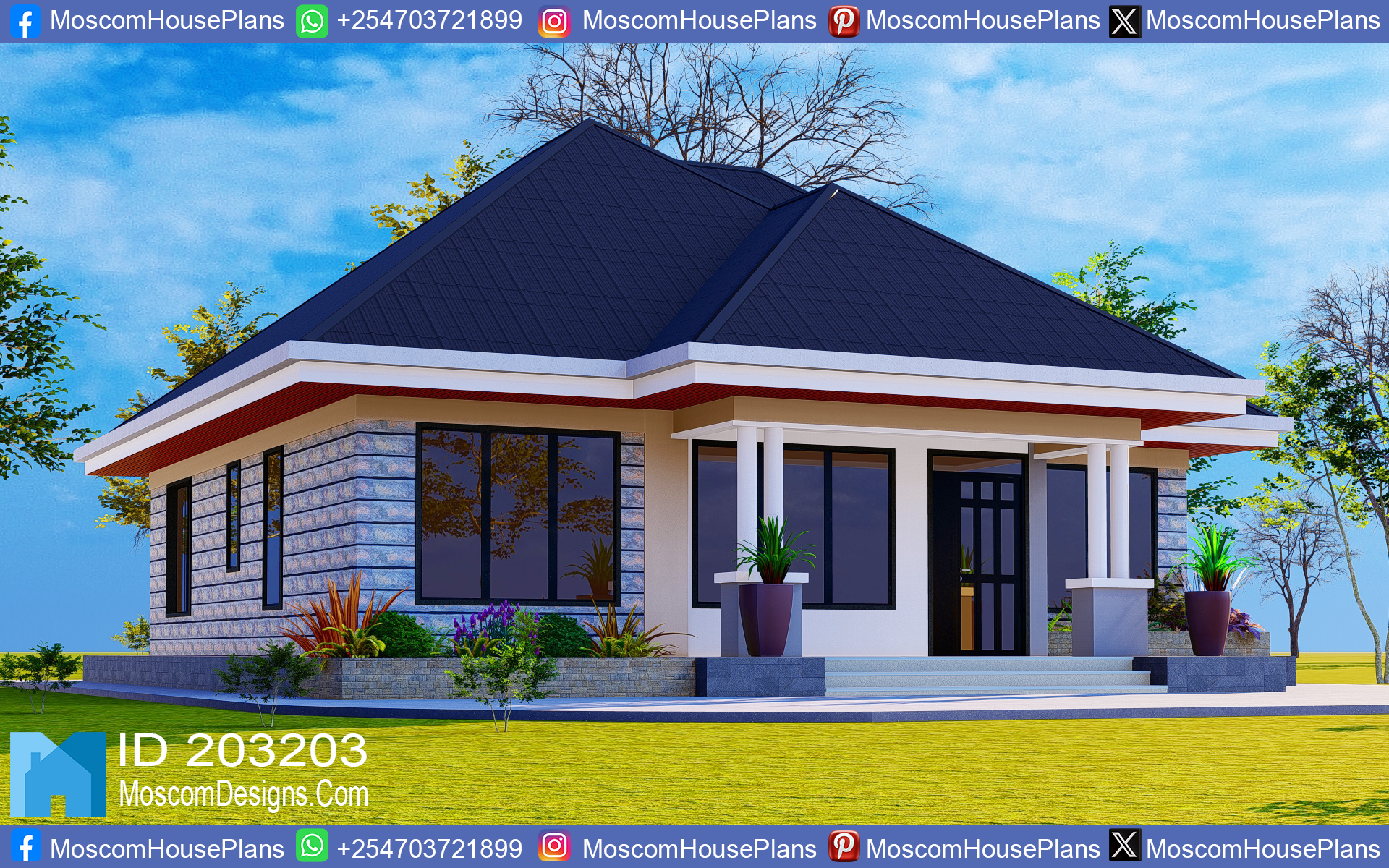 Simple 3-bedroom house plan