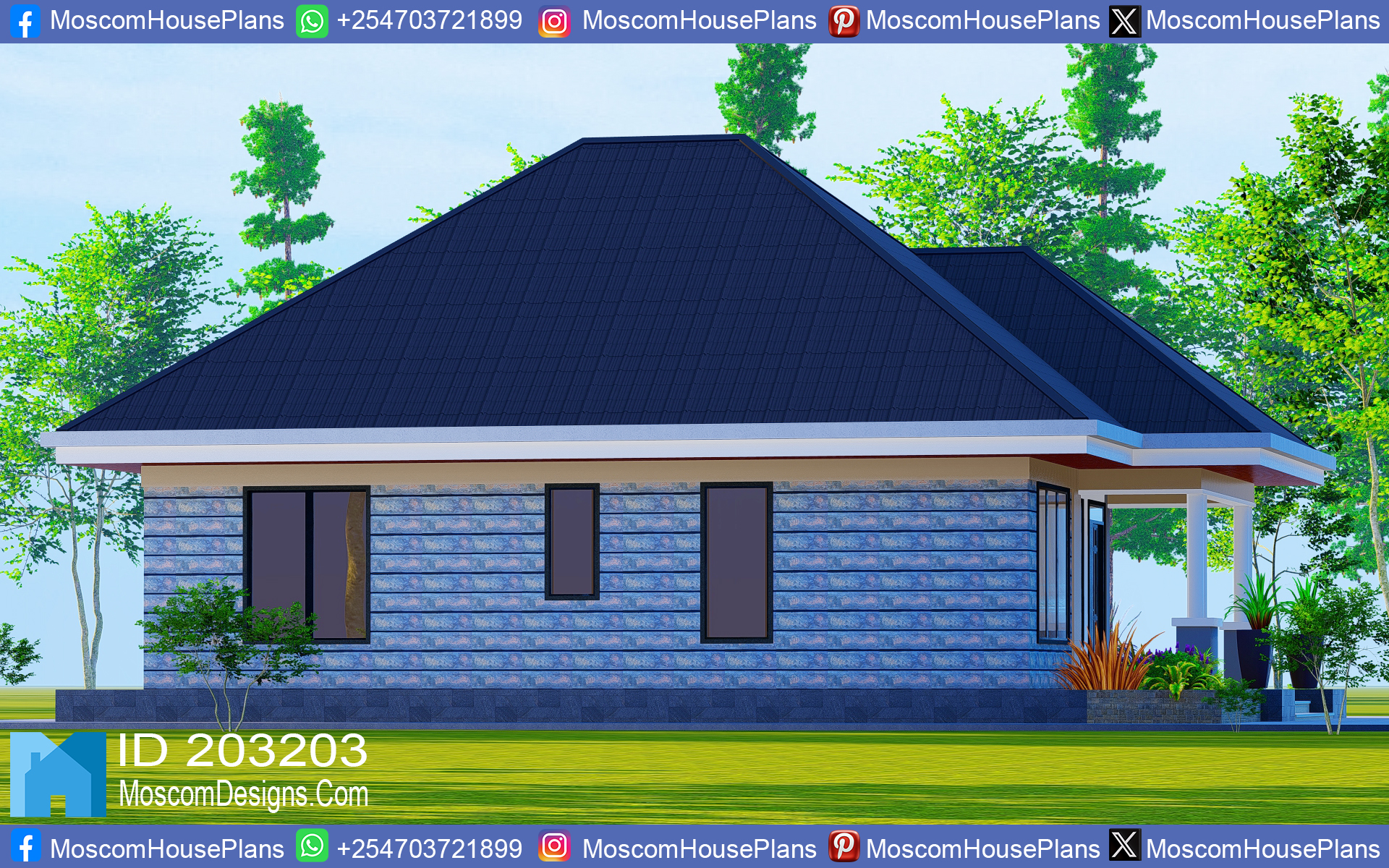 Simple 3-bedroom house plan