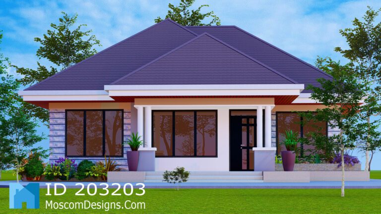 Simple 3-bedroom house plan for modern living plus | ID 203203