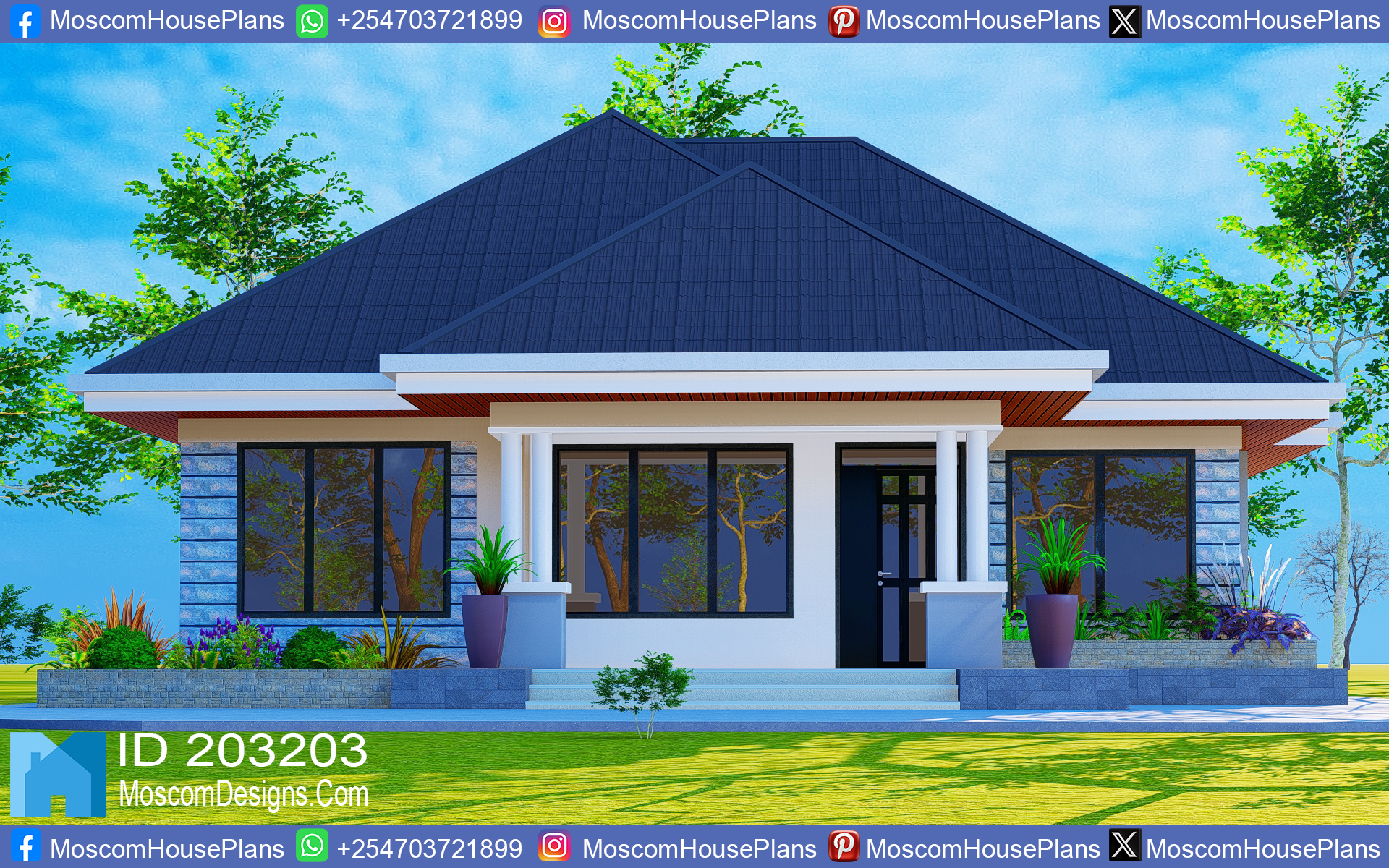 Simple 3-bedroom house plan