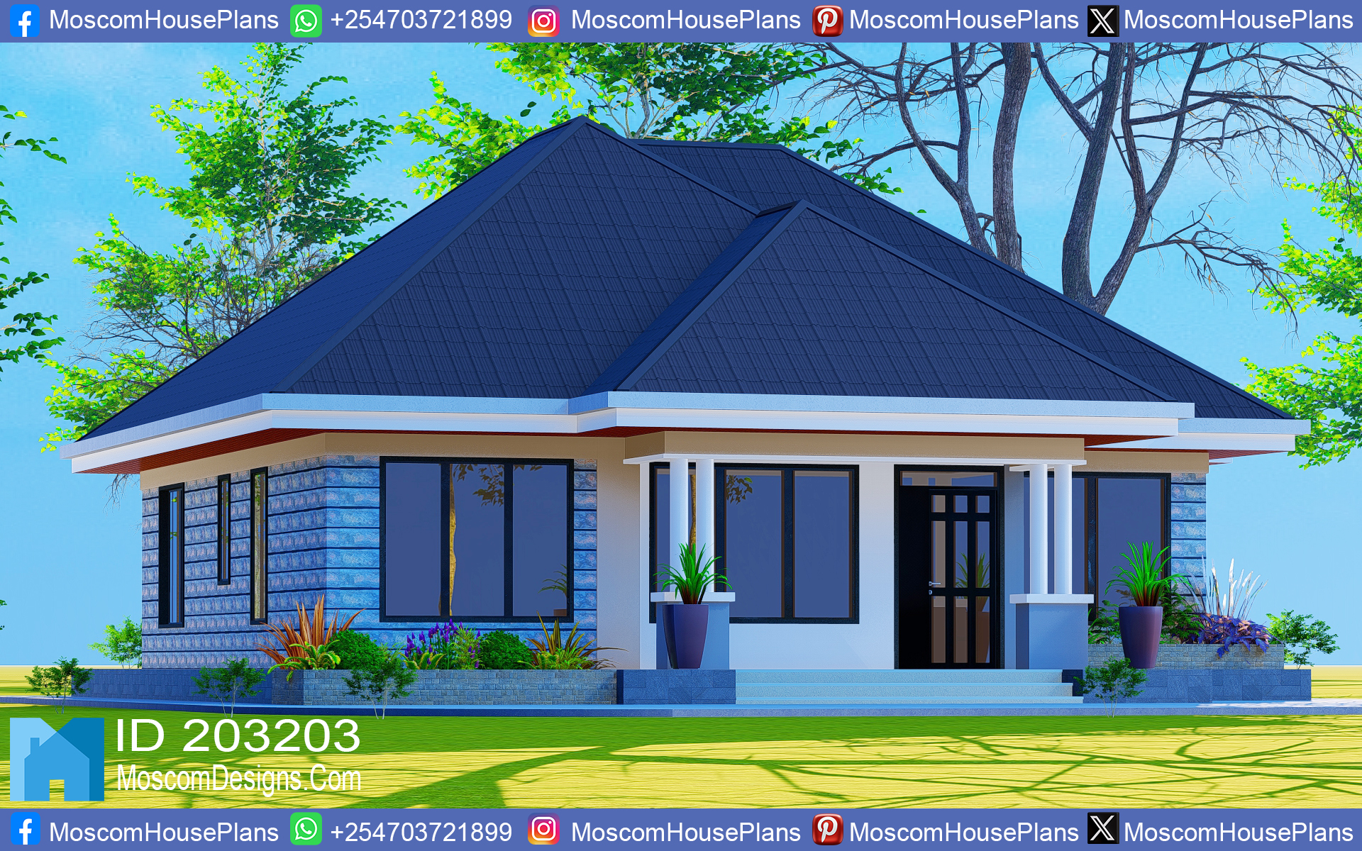 Simple 3-bedroom house plan