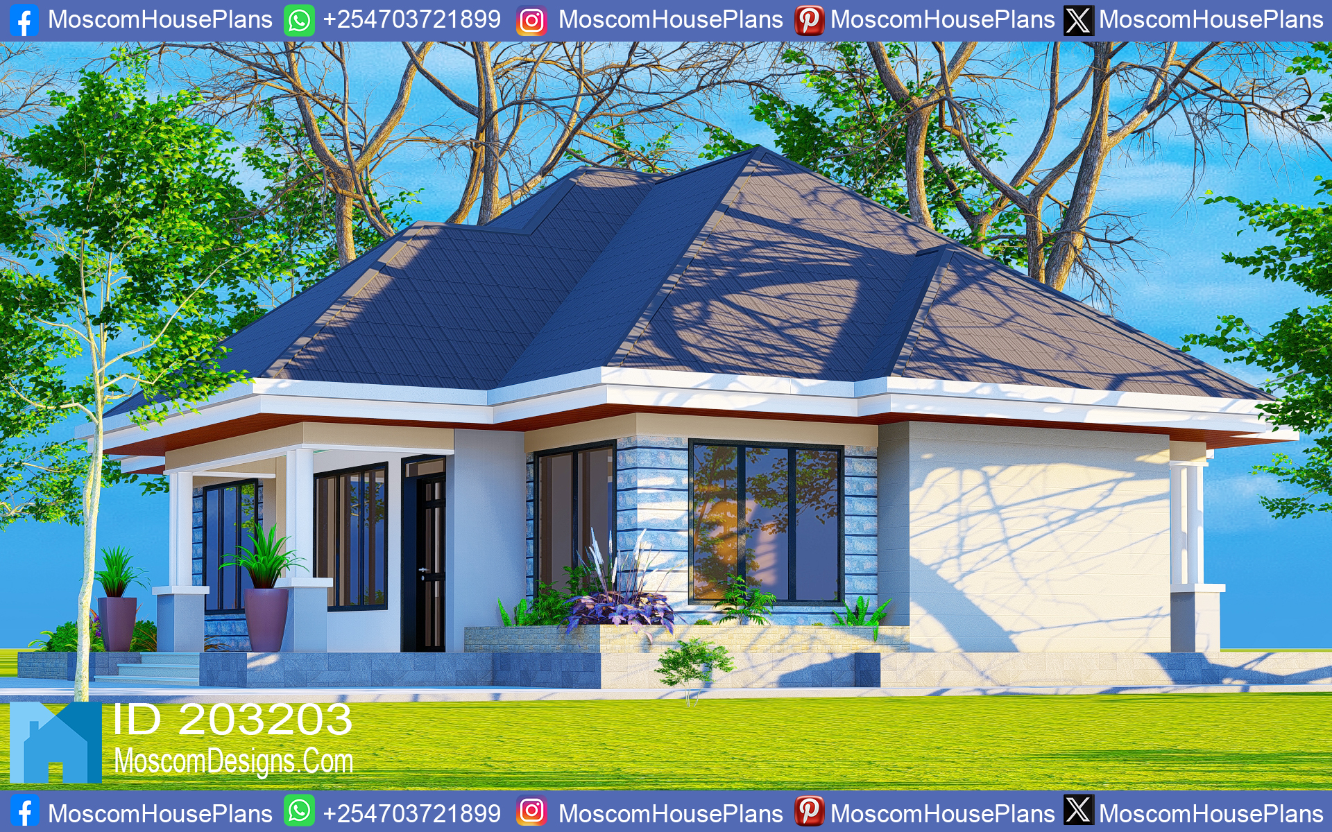 Simple 3-bedroom house plan