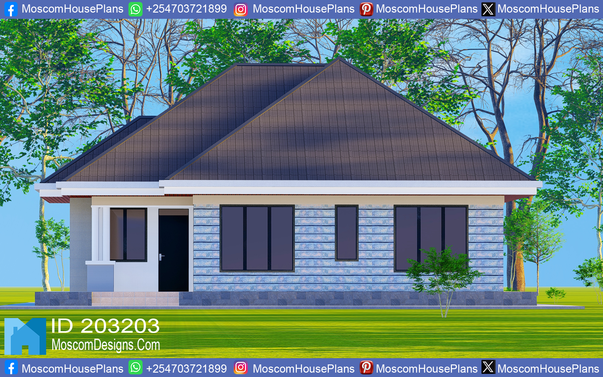 Simple 3-bedroom house plan