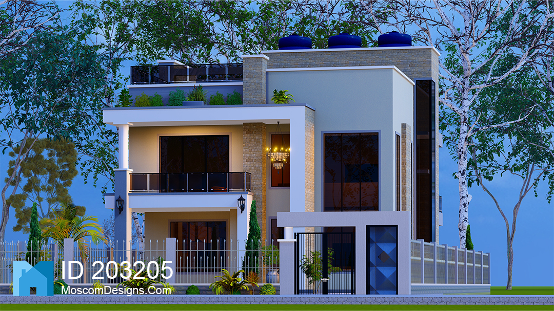 4-bedroom 2-storey house plan