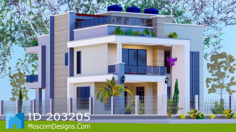 4-bedroom 2-storey house plan modern family design | ID 203205