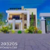 4-bedroom 2-storey house plan modern family design ID 203205 +254703721899