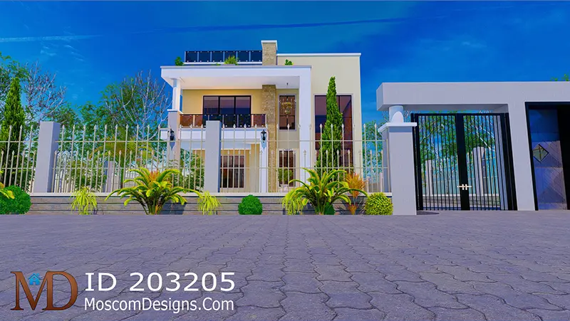 4-bedroom 2-storey house plan modern family design ID 203205 +254703721899