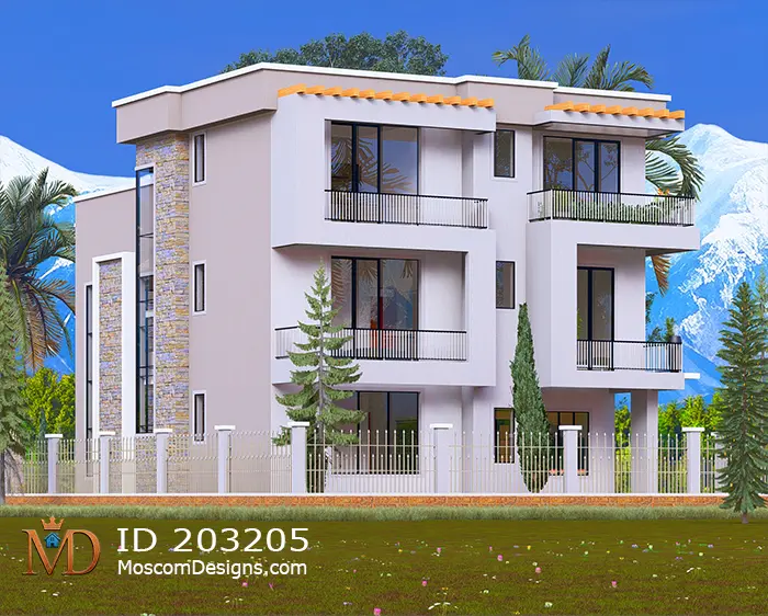 4 bedroom 2 storey house plan modern family design ID 203205 +254703721899