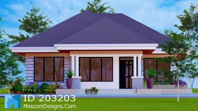 Simple 3-bedroom house plan for modern living plus | ID 203203