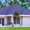 Simple 3-bedroom house plan for modern living plus | ID 203203
