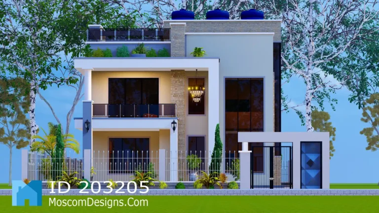 4-bedroom 2-storey house plan modern family design | ID 203205