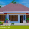 Simple 3-bedroom house plan for modern living plus ID 203203 +254703721899