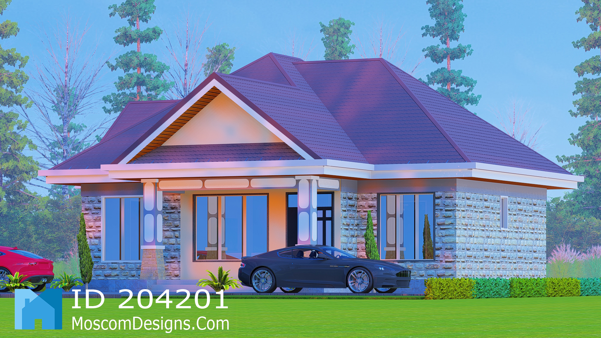 Simple 3-bedroom house plan Home | 204201