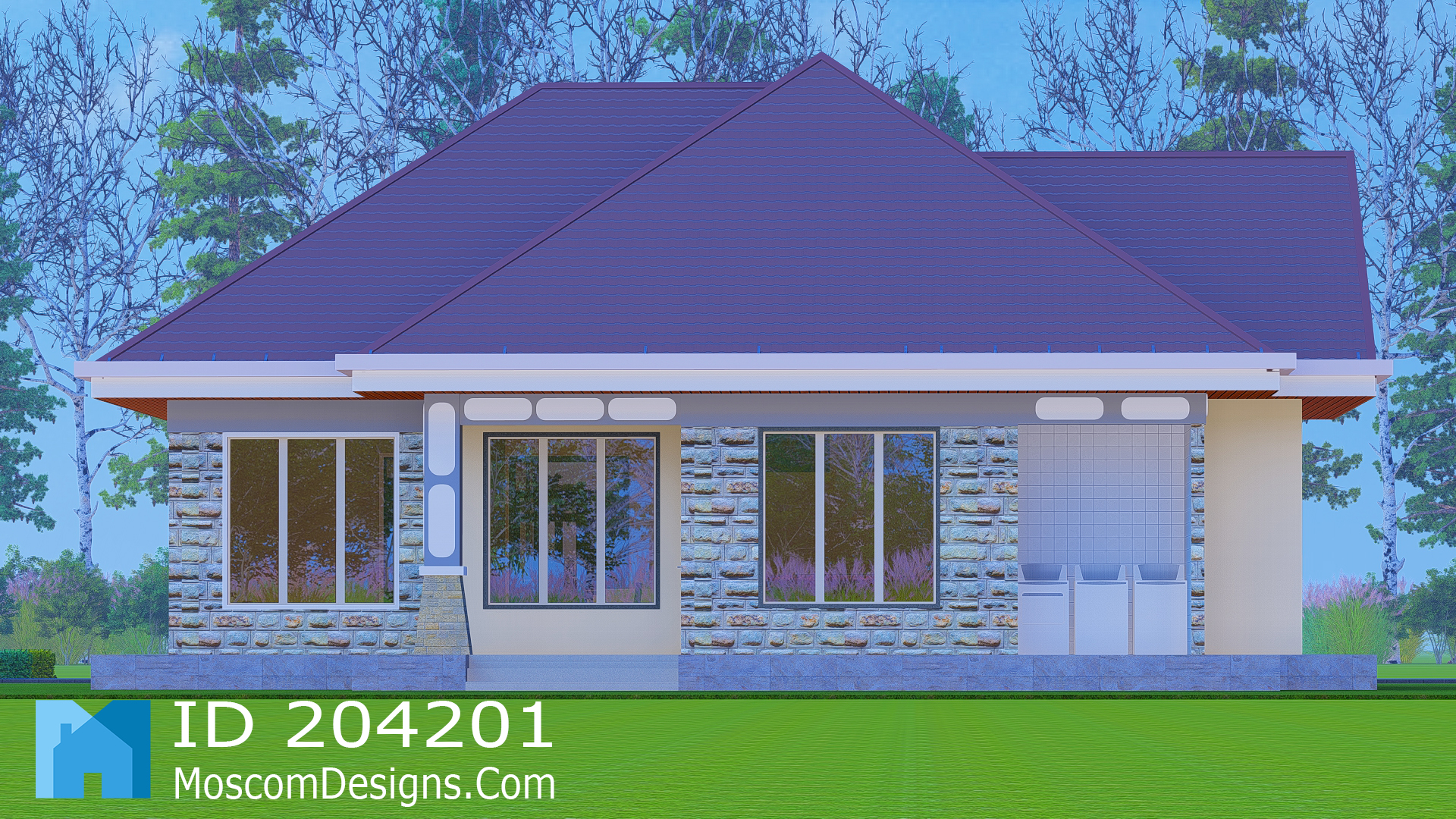 Simple 3-bedroom house plan Home | 204201