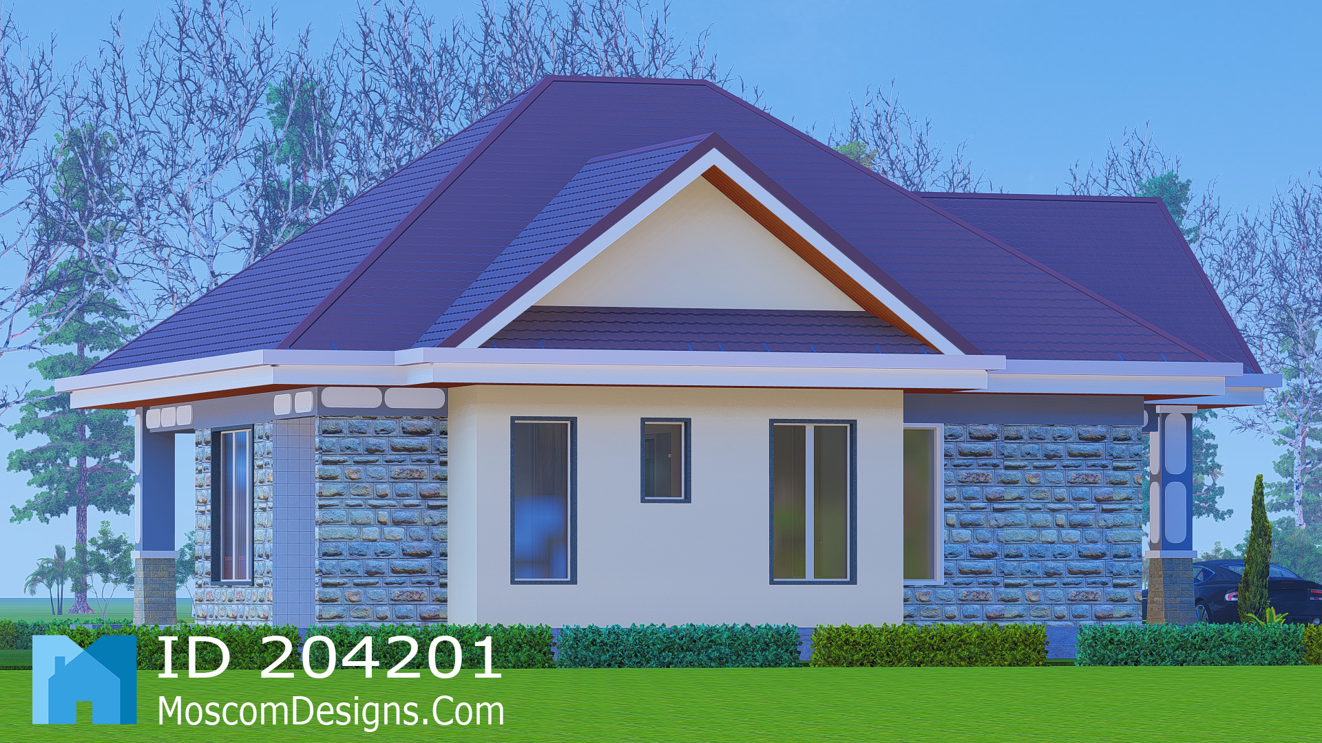 Simple 3-bedroom house plan Home | 204201