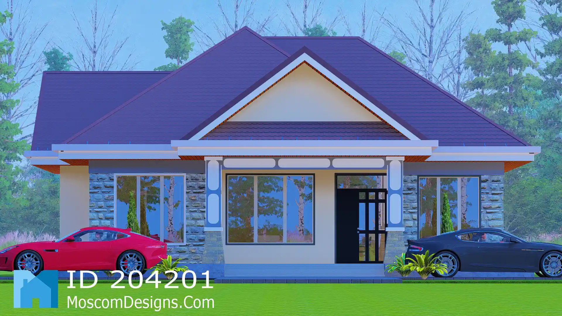 Simple 3-bedroom house plan Home | 204201
