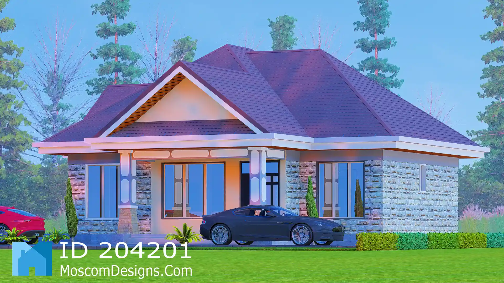 Simple 3-bedroom house plan Home | 204201